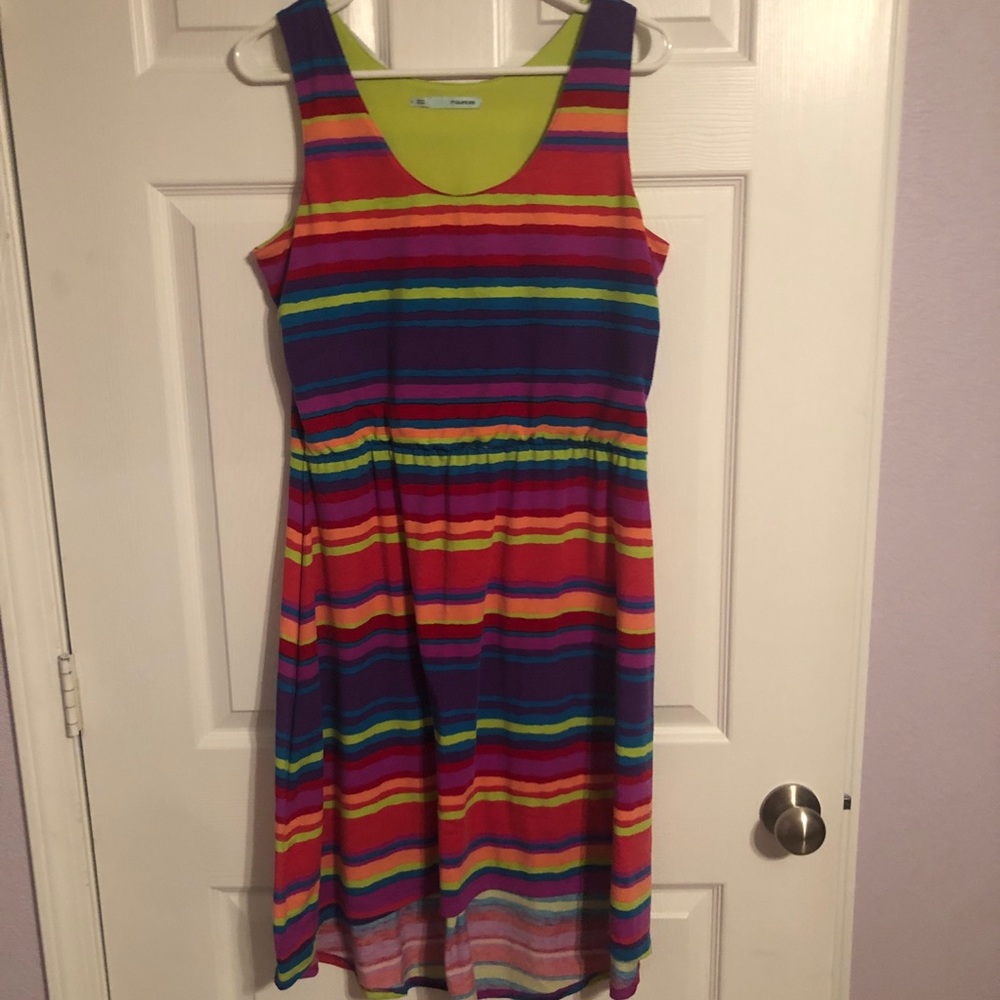 Rainbow Striped Dress